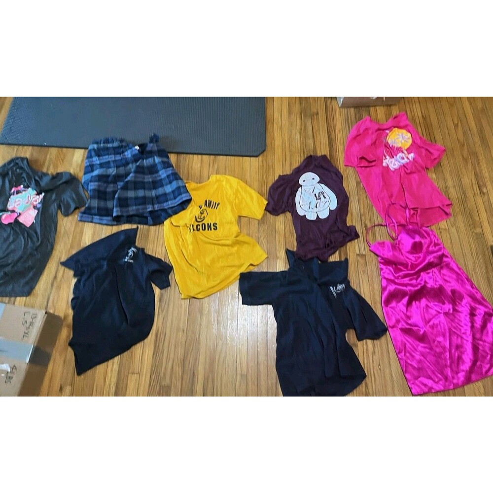 8-Piece Assorted Girls Clothing Sizes XS, S, Y12 Wholesale Lot Bundle Set
